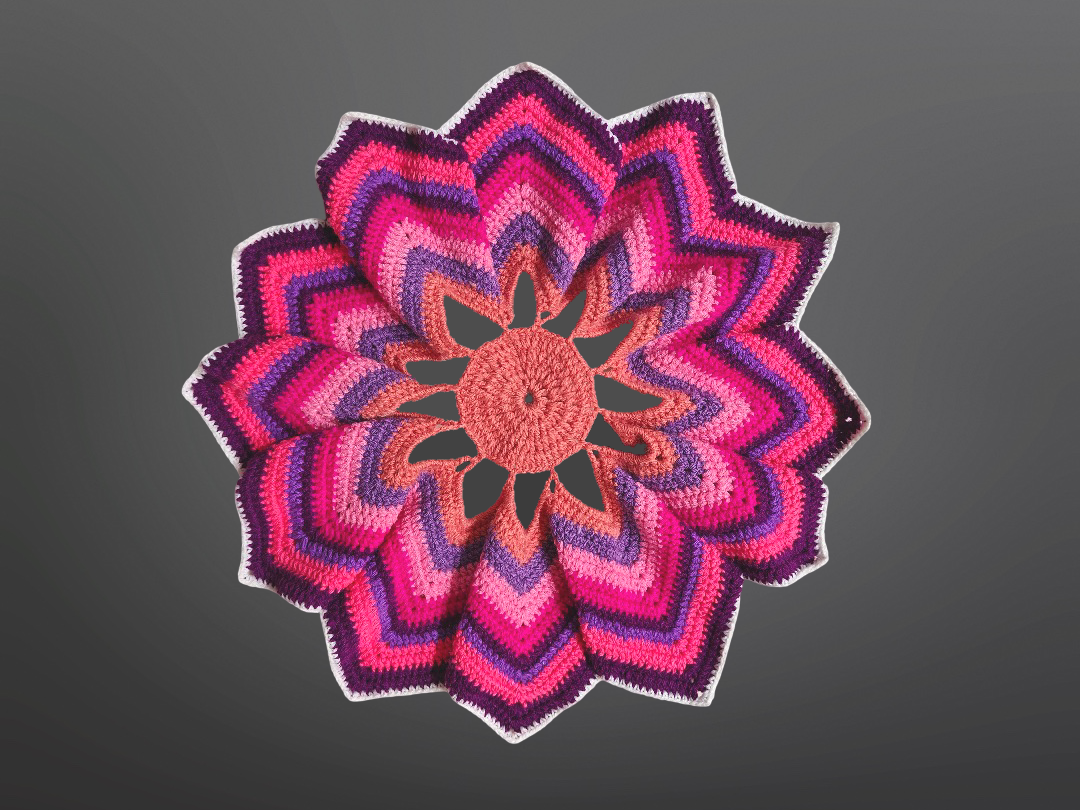 Radiant Petals Crochet Tablemat (Thaliposh)