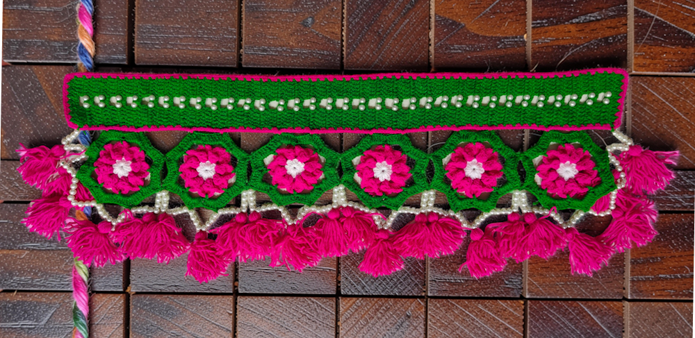 Pearl Petals Crochet Door Décor (Toran)
