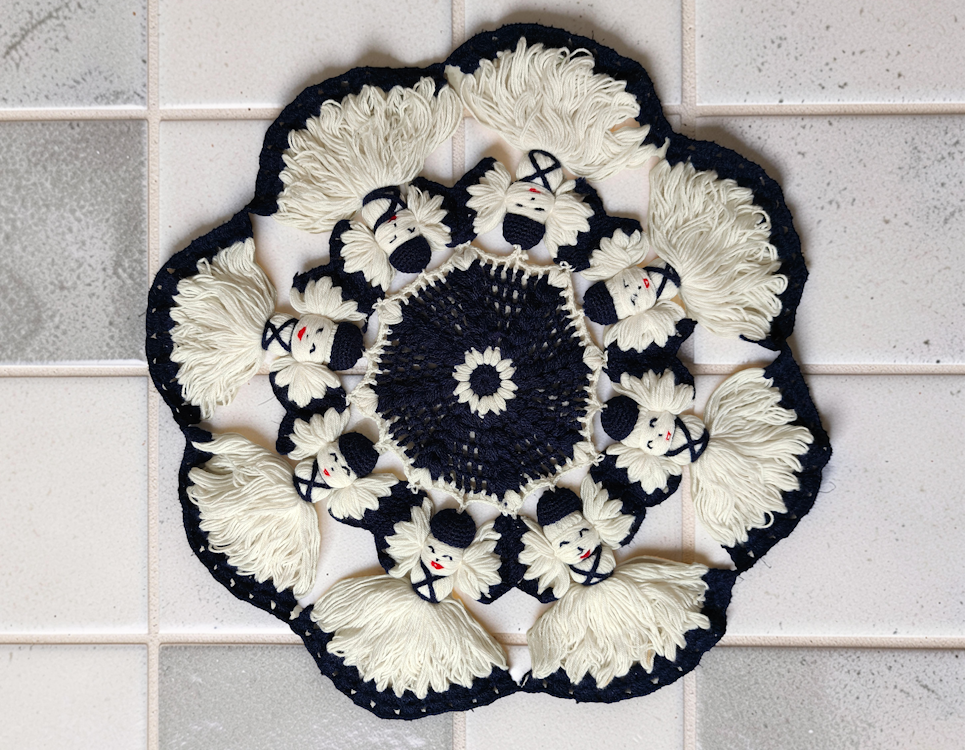 Little Doll Crochet Centerpiece (Tablemat)